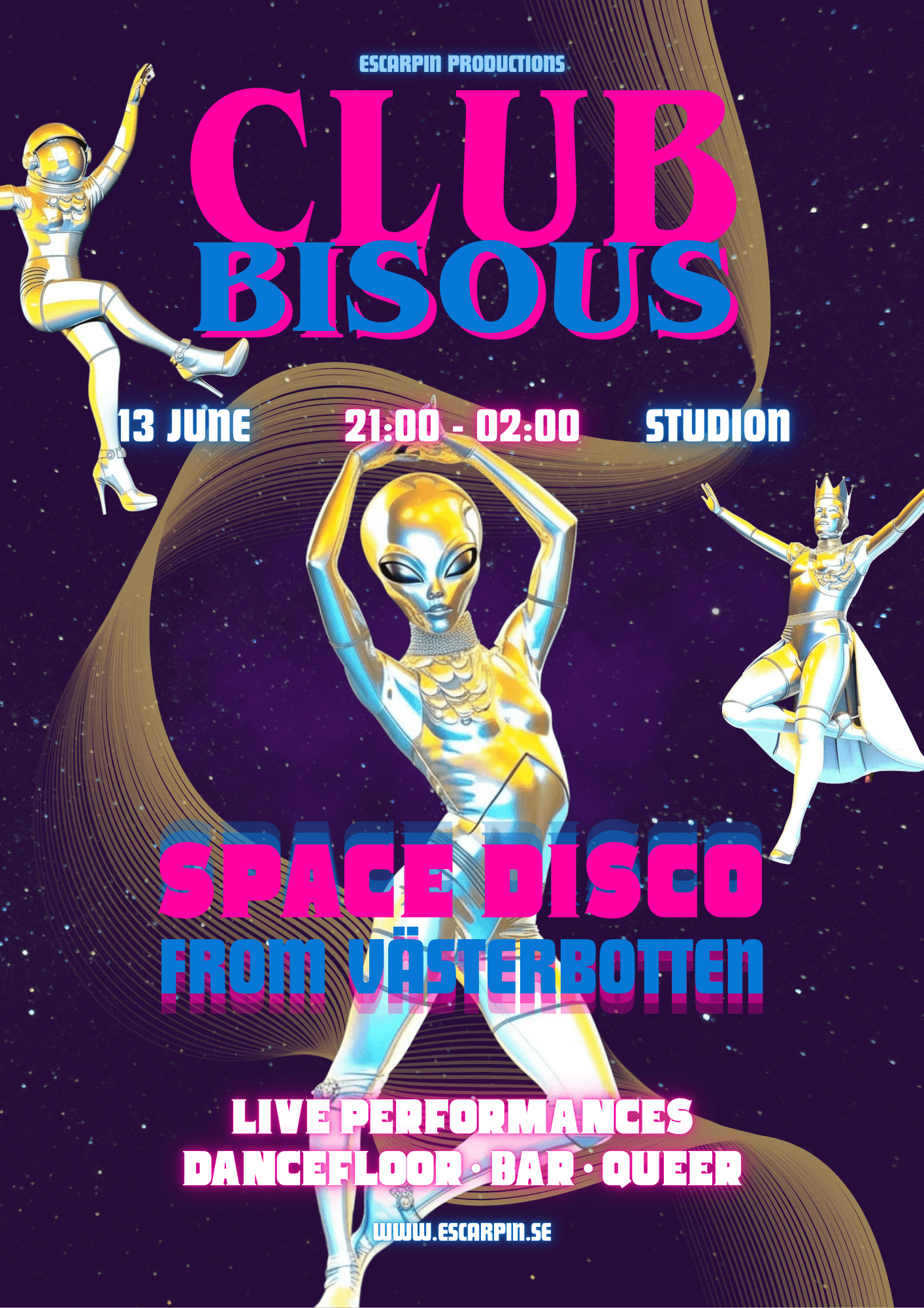 Club Bisous: Space Disco from Västerbotten
